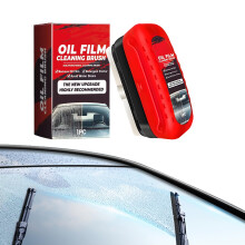 Car Glass Cleaner Set of 4, Windshield Cleaner with Oil Film Removal for Clear Visibility and Streak‑ Finish