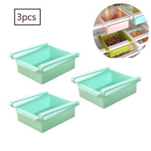 3 Pieces Of Refrigerator Drawers, Freezers, Crpy Racks, Vegetable Storage Cabinets, Blue Color