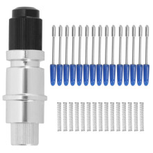 CB09 Plotter Blade Holder with 15pcs 60 Cemented Carbide Vinyl Cutter Blades for Precision Cutting