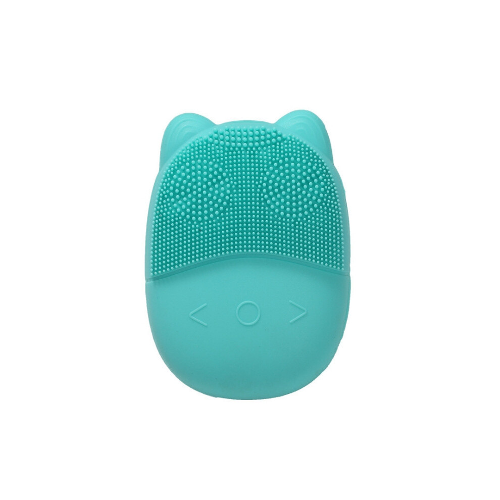 Blue F35 Home Waterproof Electric Silicone Facial Cleansing Brush With Ultrasonic Massage And Vibration (Blue)