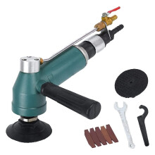 4 Inch Pneumatic Wet Stone Polisher 10000 RPM Air Powered Grinder for Marble Granite Quartz Countertops