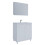 3 pcs. washroom washbasin Badinos SC White 3