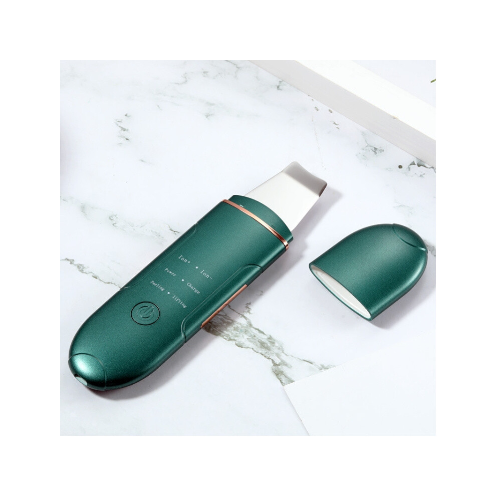 Dark/Green Ultrasonic Electric Facial Cleansing Instrument Blackhead Instrument( Green)
