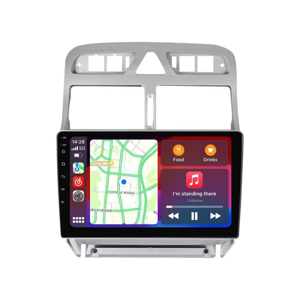 Android Car Stereo For Peugeot 307 20042013, 9 Inch 8Core 128Gb Ips Gps Radio With Wireless Carplay 9351714695091