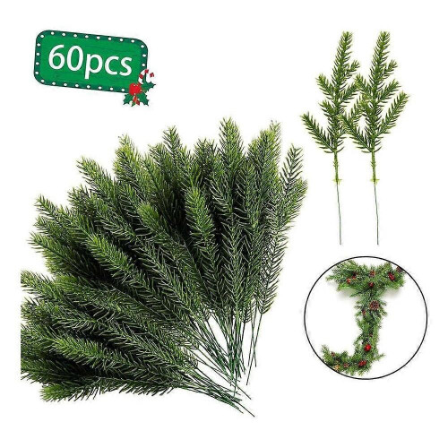 60pcs Artificial Pine Needle Packs for Branches