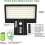 1 Pack Outdoor Solar Light, 90 LED Solar Motion Sensor 2