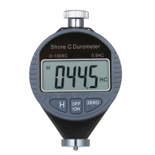Tragbares 0-100HC Shore C Härtemessgerät mit digitaler Durometer-Skala, kompatibel mit weichen Materialien wie Schwamm.