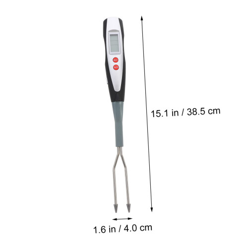 Digital Meat Thermometer Fork with Instant Temperature Readout and Heat‑Resistant Handle for BBQ 1