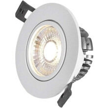 10W Warm White LED Recessed Downlight, Aluminium Round Flush Mount Ceiling Light, Energy Saving and Long Lifespan