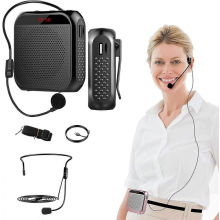 Sprachverstärker mit kabelgebundenem Mikrofon-Headset, tragbarer, wiederaufladbarer PA-Lautsprecher, persönlicher Mikrofon-Sprachverstärker,