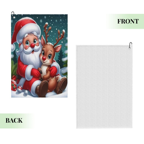 Julgolfhandduk för män Mikrofibervaffelgolfhandduk Golfpresent 1