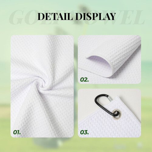 Julgolfhandduk för män Mikrofibervaffelgolfhandduk Golfpresent 2