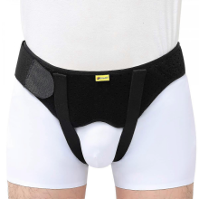 Herniengürtel, kompatibel mit Männern und Frauen, flexibel verstellbar, Hernienstütze, Schmerzlinderung mit 2 abnehmbaren