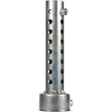 Strieborná vložka tlmiča výfuku motocykla, prepážka, 42 mm x 140 mm
