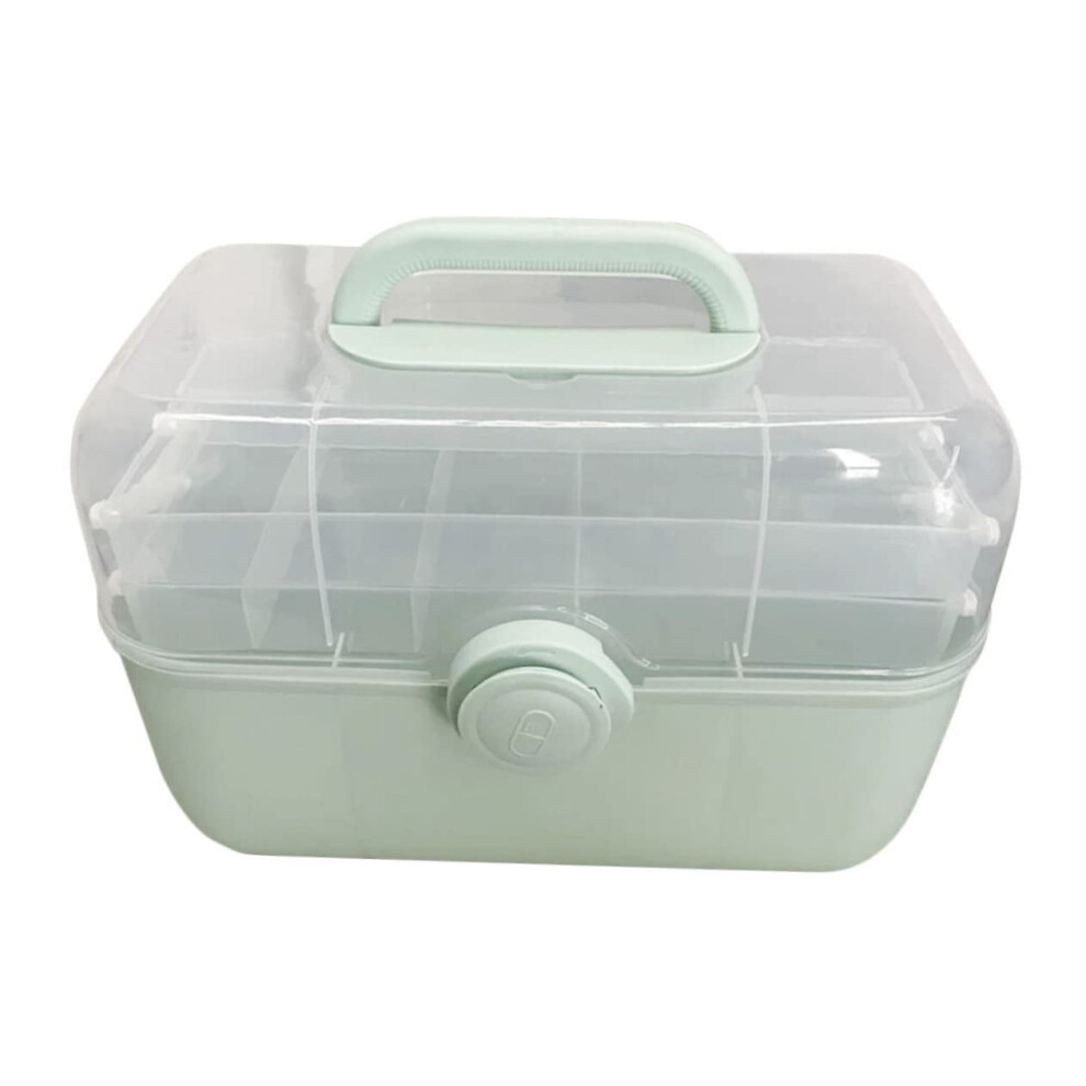 Medicine Organizer Box Large Capacity MultiLayer Storage Case with Handle for Family and Travel Use