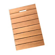 Bamboo Bath Mat NonSlip Waterproof Wooden Shower Mat for Bathroom and Bathtub 90x50cm
