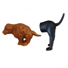 2 Pcs Funny Dog Butt Toothpaste Dispenser, Silicone No Mess Toothpaste Squeezer for Kids Bathroom