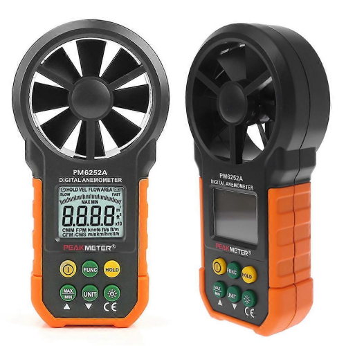 HYELEC MS6252A Digitales Luftgeschwindigkeits-Anemometer / Luftvolumen- / Luftstrommessgerät 1