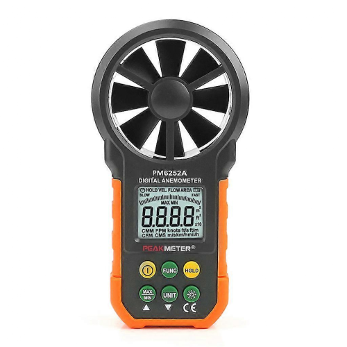 HYELEC MS6252A Digitales Luftgeschwindigkeits-Anemometer / Luftvolumen- / Luftstrommessgerät 2