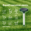 2 pieces Solar mole repellant, ultrasonic solar mole repellant, mole control, vole repellant 2