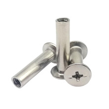 Steel Binding Screws 5x50mm Silver Set of 10, Durable Chicago Screws for Book or Leather Craft