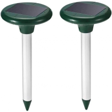 stuks zonnemollenverdelger, ultrasone zonnemollenverdelger, mollenbestrijding, woelmuizenverdelger