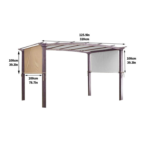 Begynnerutsalg Hage Solskjerming Skyggeseil Beige Beige1X 2