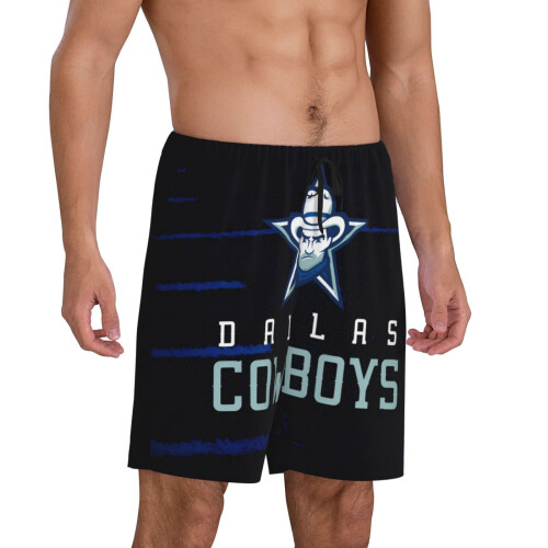 Herenpyjamabroek met cowboyprint, sportshort 1