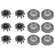 Set van 6 SH50 vervangende scheerkoppen, compatibel met Philips Norelco Series 5000 scheerapparaten, S5000 S5420 S5380 S5351 MultiPrecision