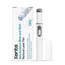 Niet-invasieve blauwlichttherapie laserpen voor het pijnloos verwijderen van donkere vlekken en huidbultjes. Apparaat voor thuisgebruik.