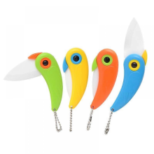 Set van 4 picknickvouwmessen met keramisch lemmet, meerkleurig