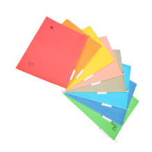 Colorful Hanging File Folders with Visible Label Tabs, Durable Paper Suspension File Folder Set for Office Organization