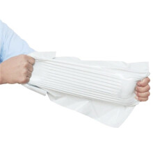 50Pcs Silver Waterproof Poly Mailers 50x60 cm Self Seal Mailing Bags with Opaque Privacy and Durable Thick Design