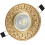 Ultra Thin LED Recessed Downlight, Brushed Brass Ceiling Light Fixture with No Flicker, Energy Efficient 1