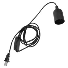 2pcs Plug In Pendant Light with Switch, Hanging Light Cord with 6ft Extension for Home Decor