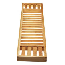 70cm Bathtub Tray Organizer, Extendable Bath Caddy Rack with Stable Bridge Design and Expanded Storage