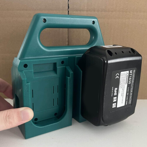 Power Tool Battery Holder 18V Wall Mount Rack Organizer for 4/6 Cells Space Saving and Secure Storage 2