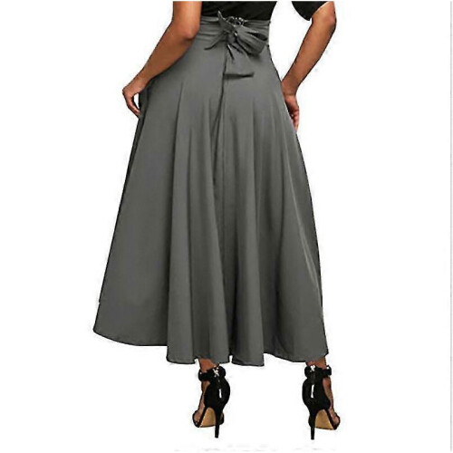 High Quality Women'S Skirt with Pockets, Grey, L 1