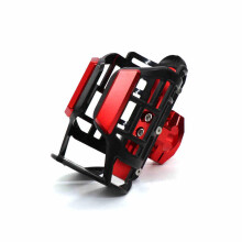 Motorcycle Cup Holder for Benelli 1200GT, 360 Adjustable Handlebar Drink Holder, Vibrant C Red Finish