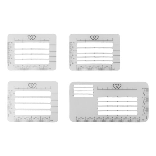 Envelope Addressing Stencil Set 8pcs Reusable Durable Template for Invitations Cards and Scrapbooking