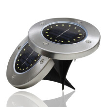 Ground Solar Light IP65 Waterproof Built in Sensor with Spike for Garden Pathway Warm White 2PCS