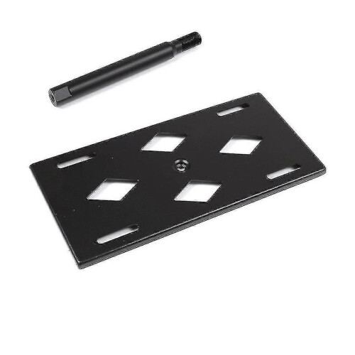 Front Bumper Towing Hook License Plate Mounting Bracket Holder, Black 2