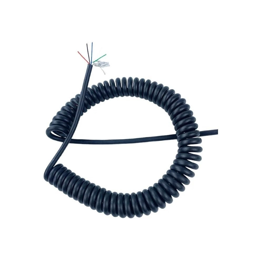 26Awg Coiled Cable 13 Meter Retractable Spiral Wire With Shielded Noise Reduction And Durable Pu Insulation 9351714697576