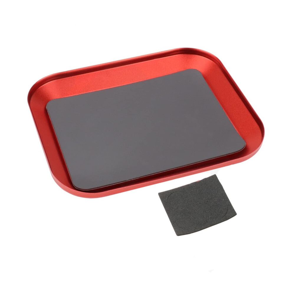 Magnetic Screw Tray Aluminum Alloy Organizer For Phone And Rc Car Durable And Compact Red 9045646488400