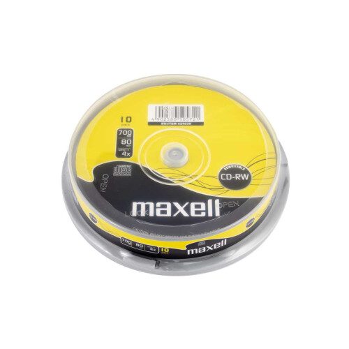 Maxell CD-RW 80 Mins Discs - 10 Pack 2