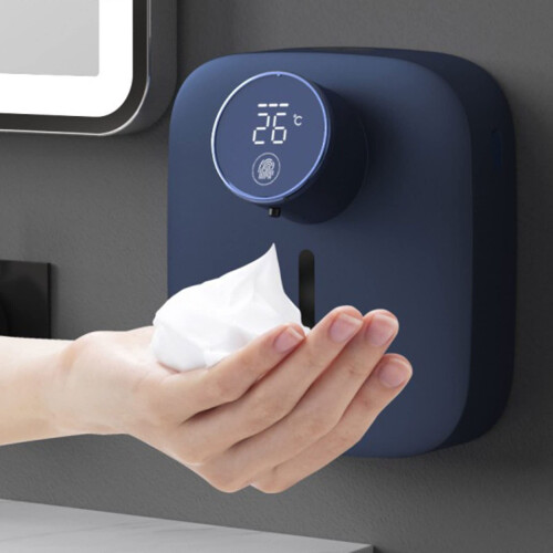 Automatic Foaming Soap Dispenser with LED Temperature Display, Wall Mounted Touchless Smart Sensor Design 1