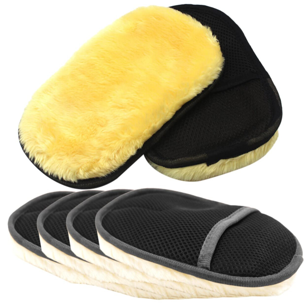 6Pcs Extra Plush Microfiber Car Wash Mitts Scratch Auto Detailing Gloves For Foam Retention And Gentle Paint Protection 9351714697972