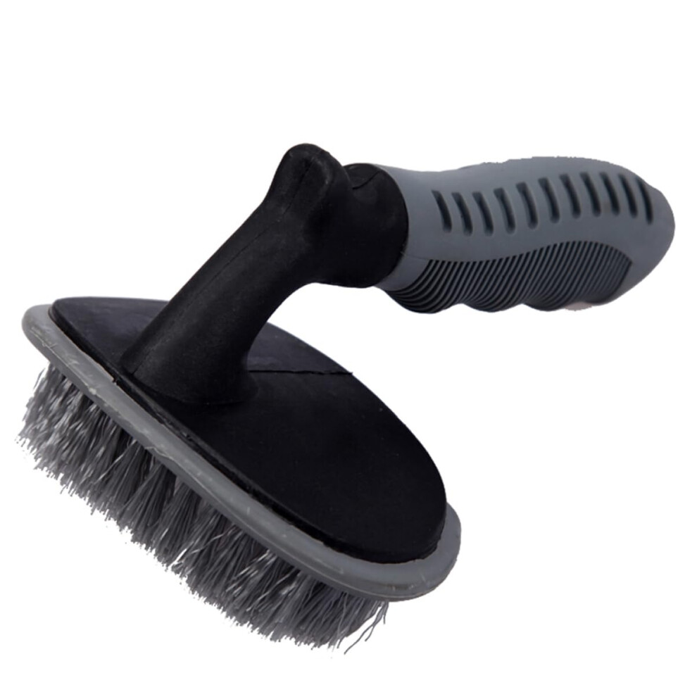 Car Wheel Cleaning Brush With ScratchâResistant Bristles And Ergonomic Handle For Deep Rim Detailing 9351714698047