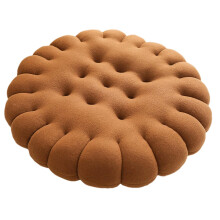 Seat Cushion Cookie Plush Floor Pillow with Removable Washable Cover for Yoga Meditation Seating