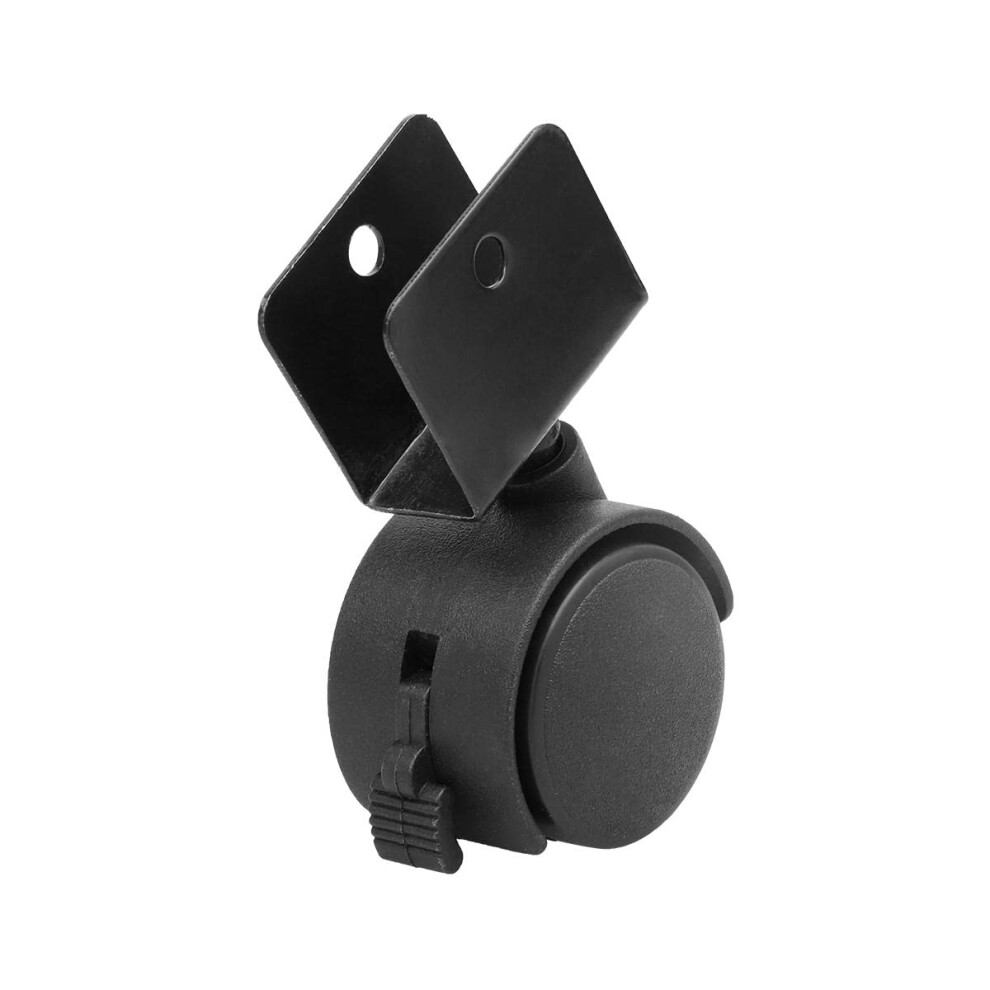 40Mm Swivel Caster Wheel For Office Chair Or Furniture, Durable Plastic Roller With Brake And Low Noise 9351714693578